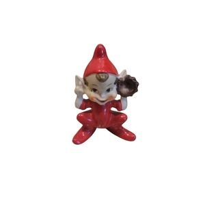 THAMES Vintage MCM Japan 1950s Pixie Elf Baseball Figurine CATCHER